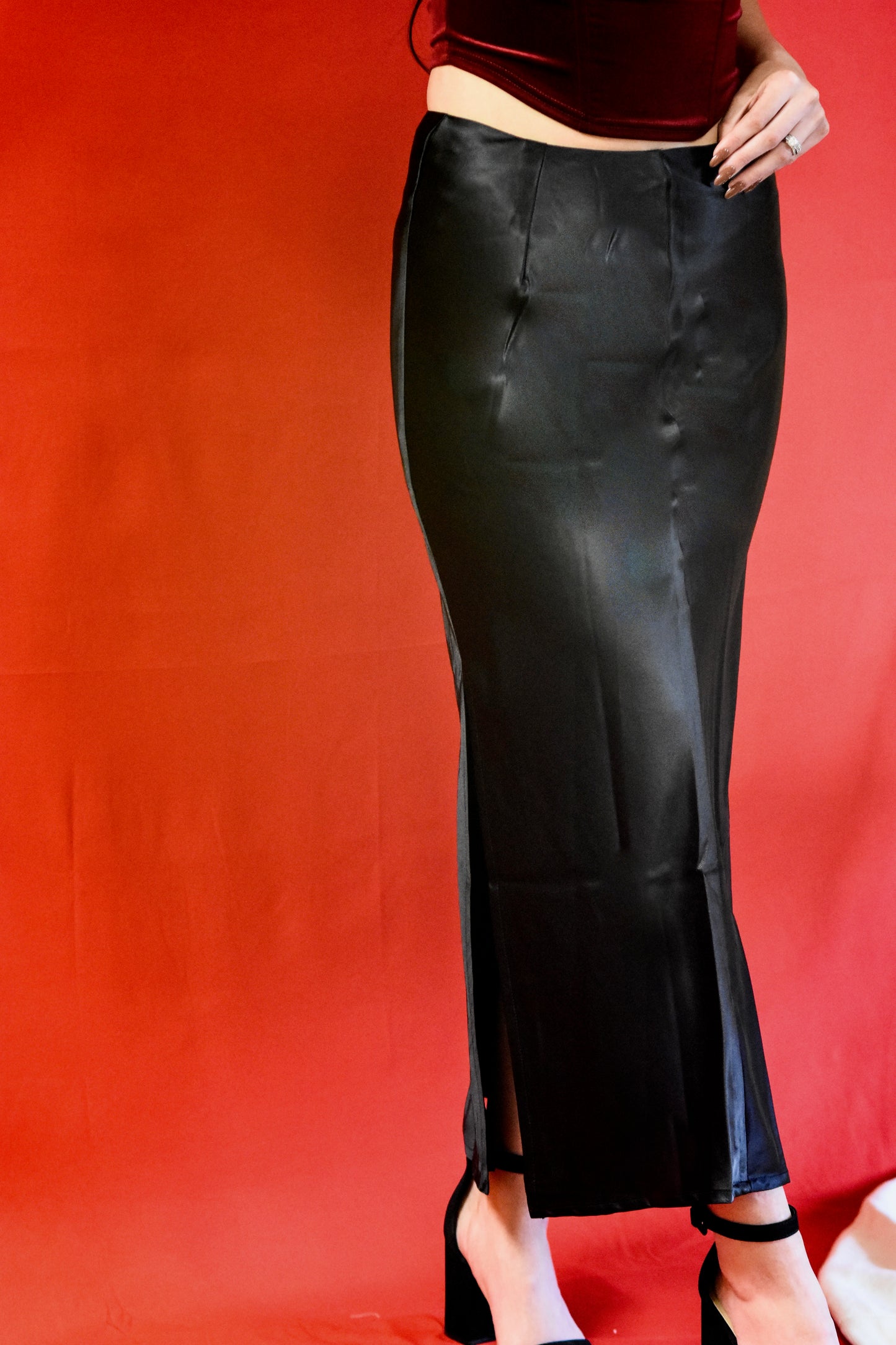 Satin Maxi Skirt