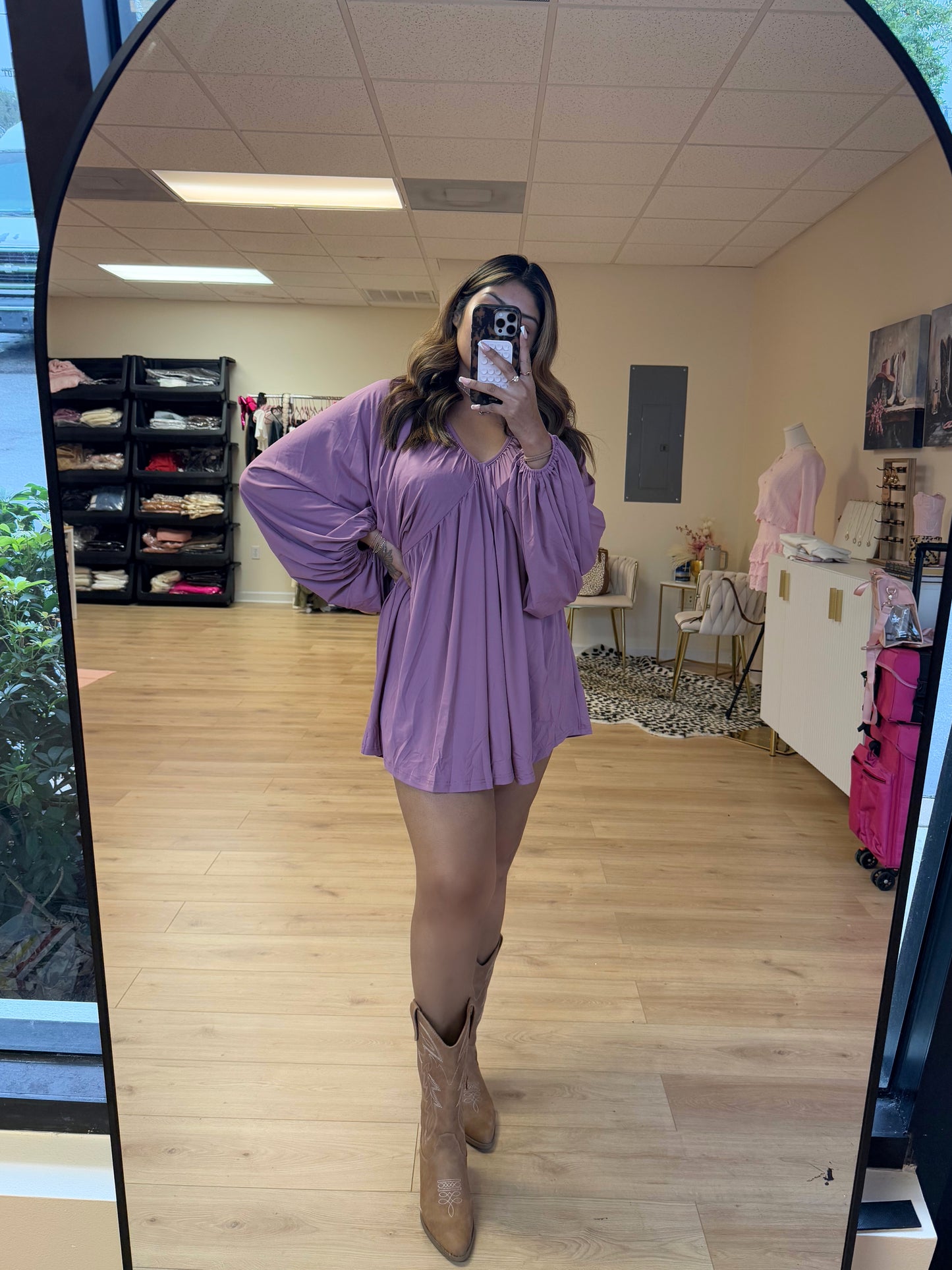 Silky Batwing Dress