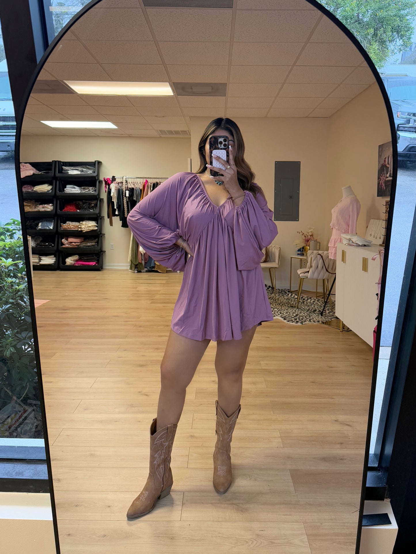 Silky Batwing Dress