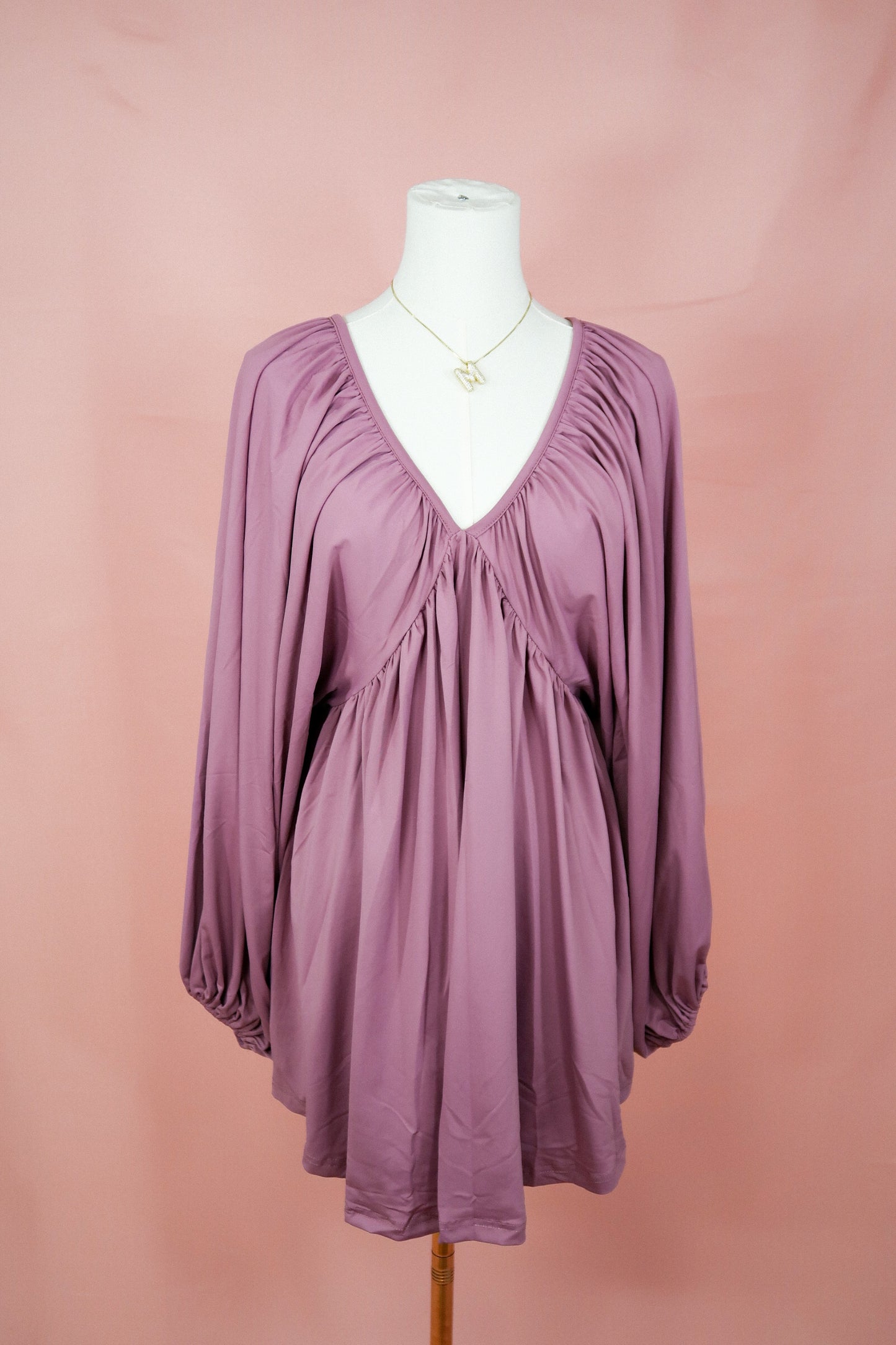 Silky Batwing Dress