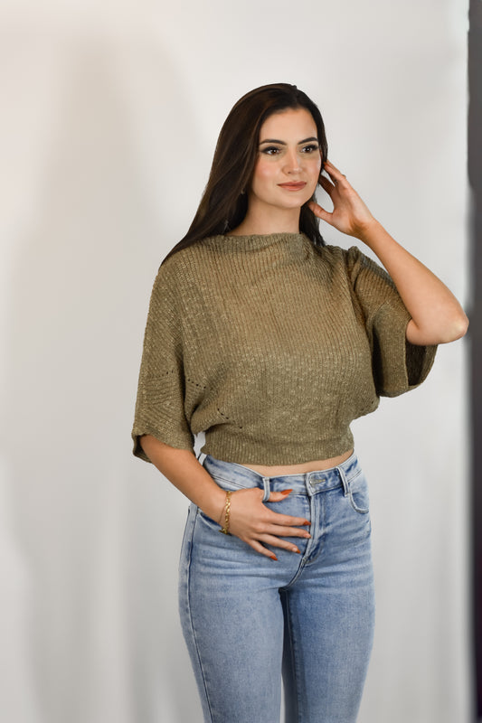 BOAT NECK SWEATER TOP